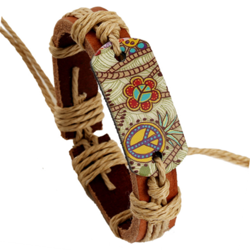 Bratara de dama din piele Hippy
