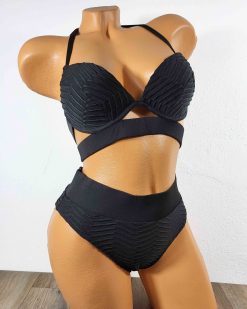 Costume de baie doua piese cu push-up Emma Negru- KS04N