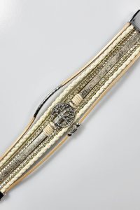 Bratara de mana dama piele Tree Crem