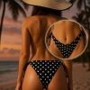 Slip brazilian dama uni cu snur reglabil in laterale Buline