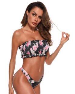 Costume de baie SunFlower cu slip tanga 2021 Negru