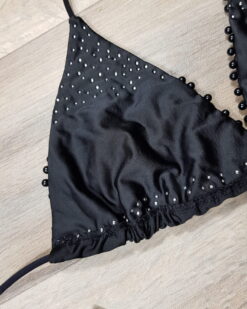 Costum de baie doua piese Pearls Negru