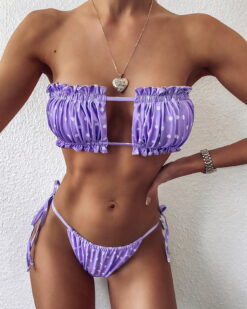 Costume de baie cu slip brazilian Palm Beach Purple