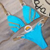 Costume de baie doua piese cu slip brazilian Mermaid Albastru