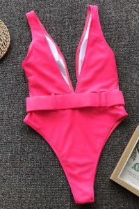 Costum de baie intreg cu decolteu J’adore Roz