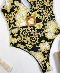Costum de baie intreg cu imprimeu Ginger