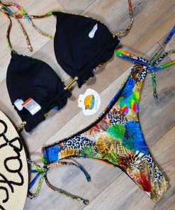 Costume de baie cu slip brazilian doua piese Jungle