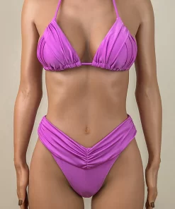 Costume de baie cu slip brazilian Skiathos Purple