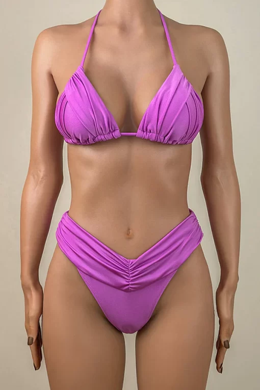 Costume de baie cu slip brazilian Skiathos Purple