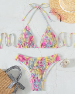 Costum de baie doua piese multicolor Lorena