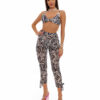 Costume de baie cu slip brazilian si pantaloni Zebra