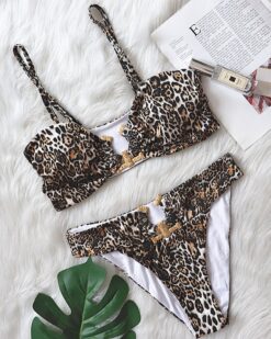 Costume de baie cu talie inalta Euforia AnimalPrint