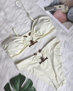 Costume de baie cu talie inalta Euforia Ivory