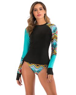 Costum de baie femei scuba cu imprimeu aztec Antipa