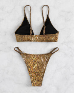 Costume de baie cu slip brazilian Berlin Gold