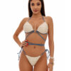 Costume de baie cu slip brazilian Laguna Crem