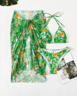 Costume de baie cu slip brazilian Rio de Janeiro Verde