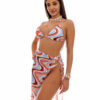 Costume de baie cu slip brazilian si esarfa Senegal