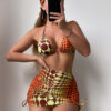 Costume de baie 2023 dama 4 piese cu slip brazilian Izmir