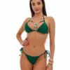 Costume de baie dama cu slip brazilian si pietre Kefalonia Verde