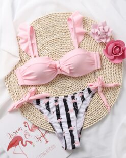 Costume de baie doua piese Flamingo Roz