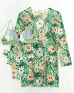 Costume de baie 3 piese Escape Verde