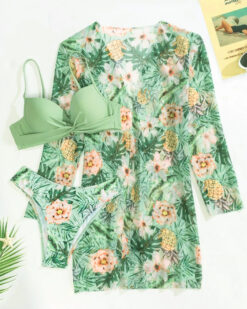 Costume de baie 3 piese Escape Verde