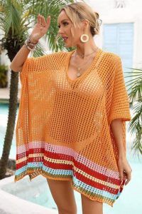 Rochita de plaja crosetata Lambada Portocalie-830AP