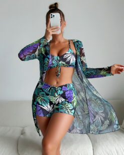 Costume de baie dama trei piese Cayman Negru