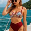 Costume de baie doua piese slip clasic, sutien cu balene metalice Diana Bordo