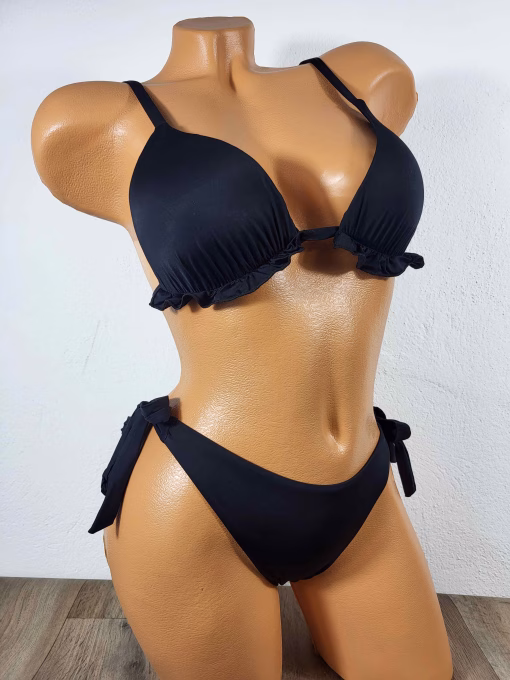 Costume de baie doua piese cu push-up Jerusalema Negru
