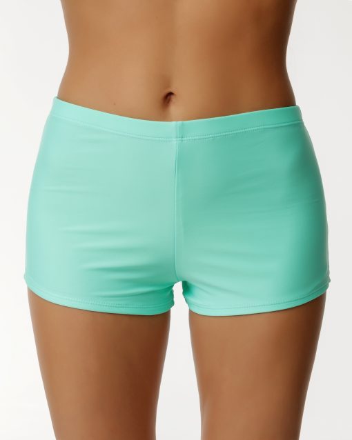 Costume de baie dama cu rochita si pantaloni scurti Verde Mentos
