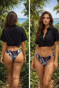 Slip brazilian cret la spate Zebra-T03Zebra