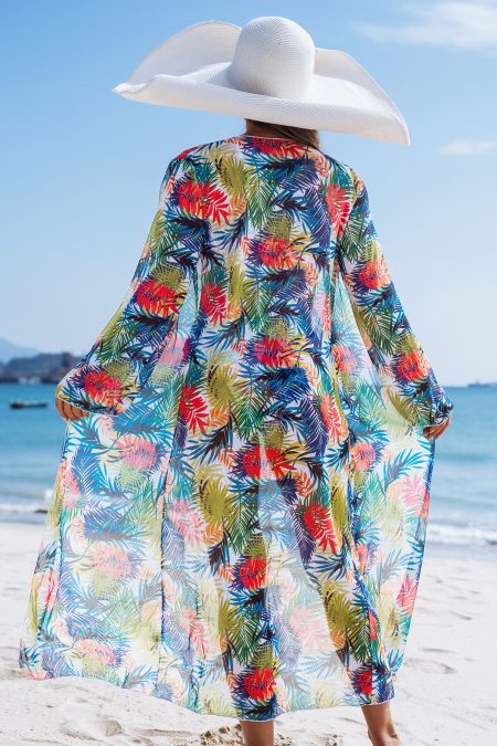 Alternative view of Costume de Baie 2 piese dama cu tunica lunga, sutien și slip clasic Sorina Verde-SR11